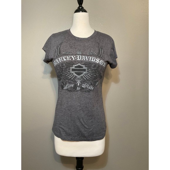 Women's Large Harley-Davidson T-Shirt - Picture 1 of 6